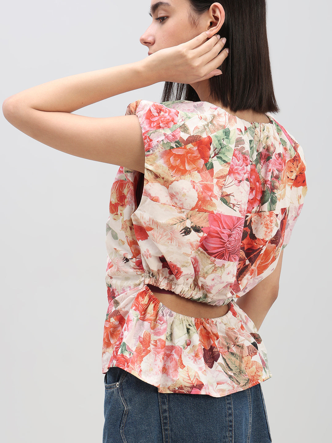 Floral Print Cotton Top