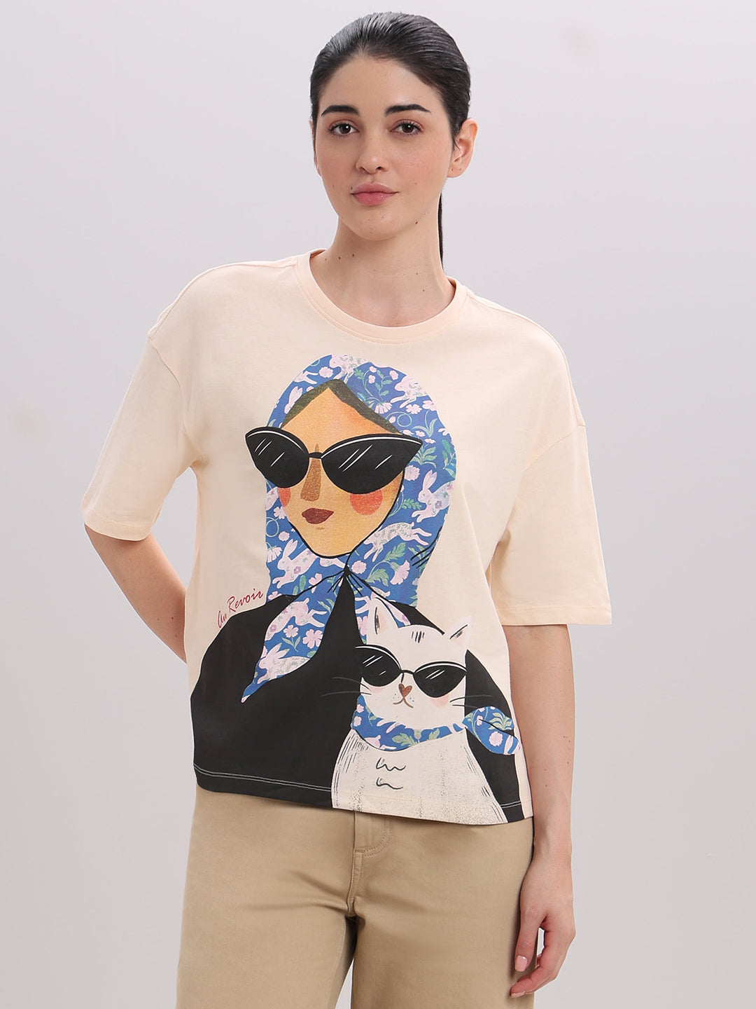 Graphic Print Cotton T-shirt