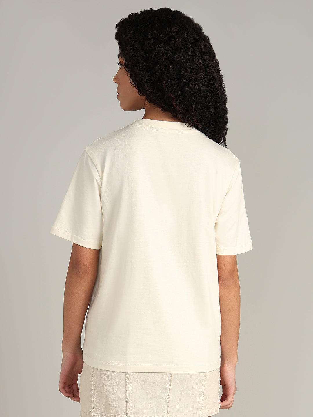 Tropical Print Cotton T-shirt