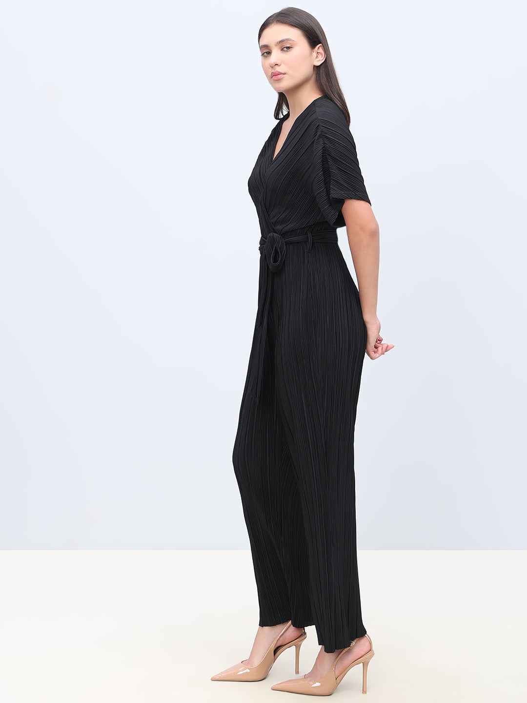 Black Ankle Length Jumpsuit