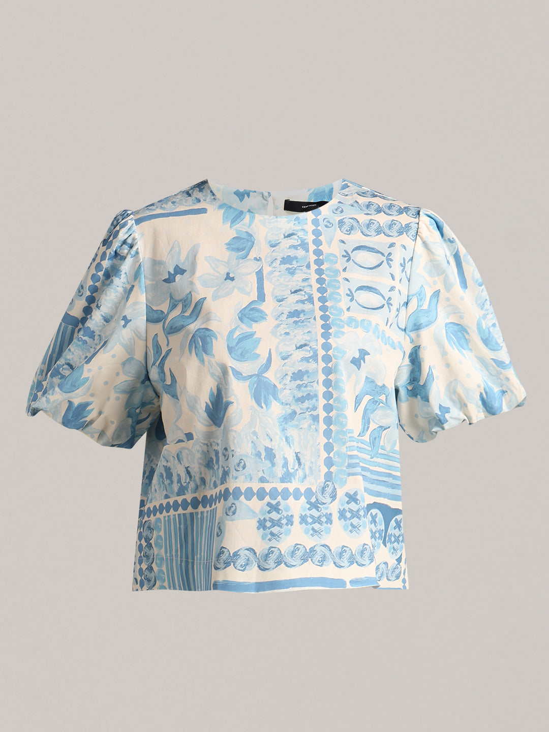 Light Blue Printed Top