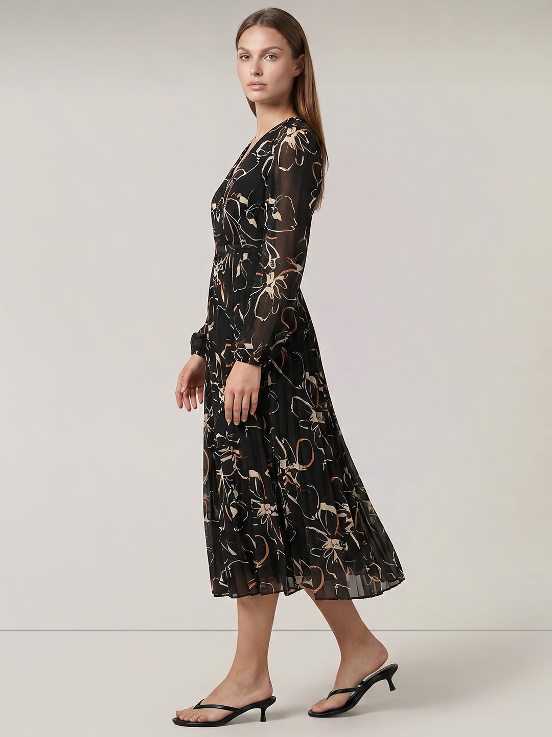 Floral V-Neck Dress