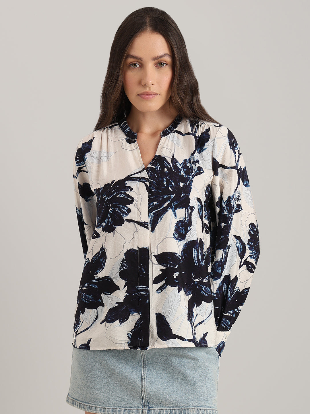 Printed Full Sleeves Top