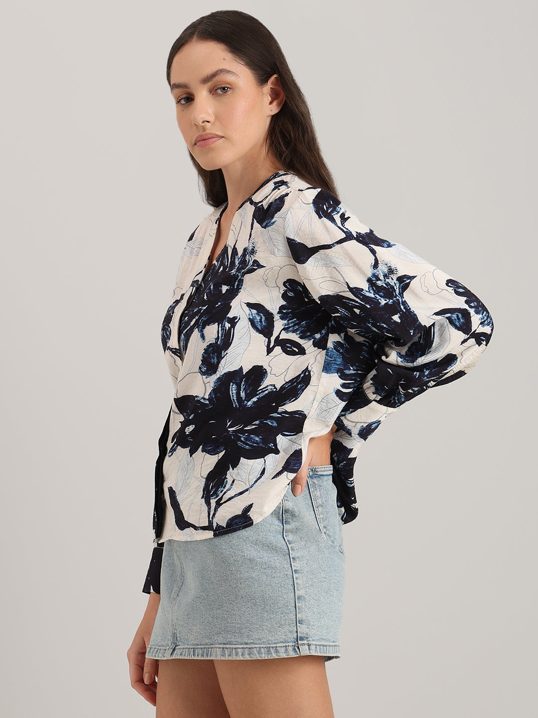 Printed Full Sleeves Top
