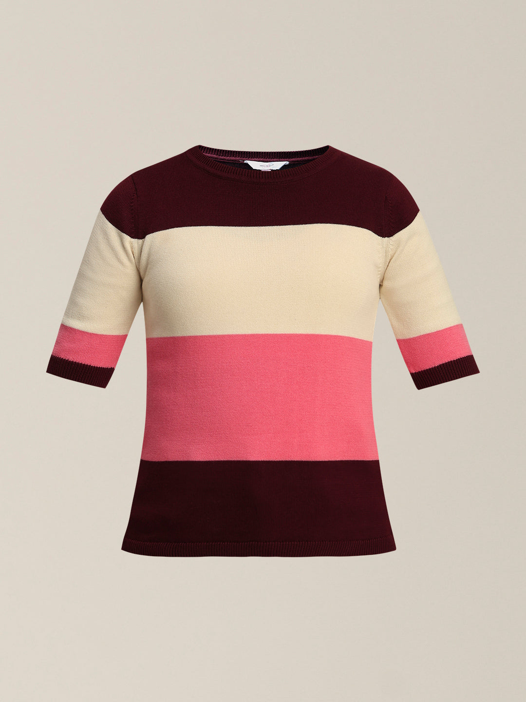Girls Colourblocked Knit Top