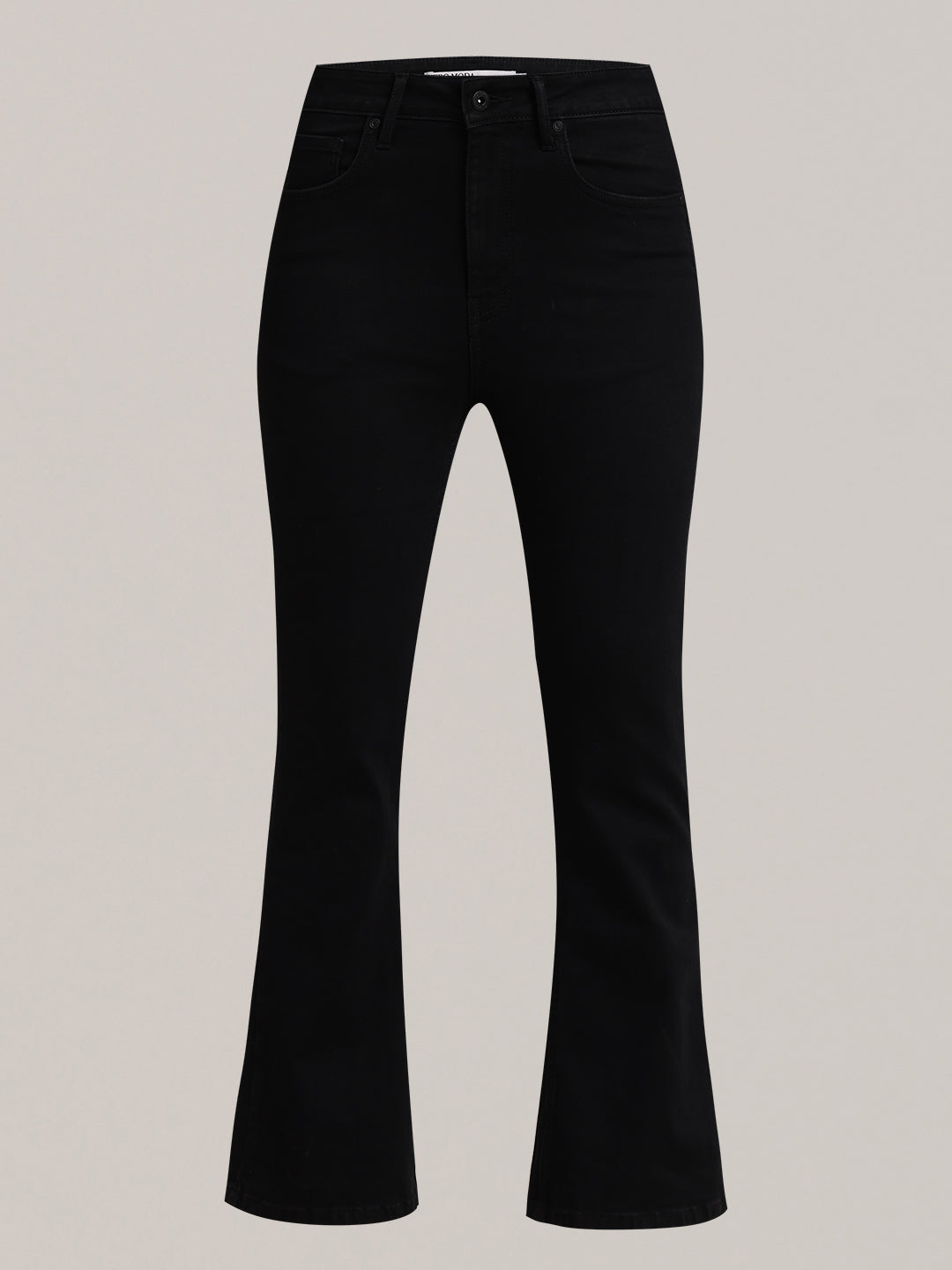 Black High Rise Eric Bootcut Jeans