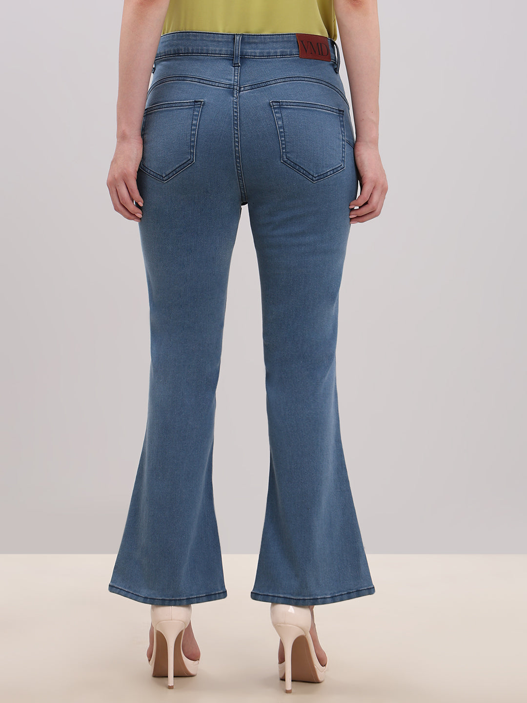 Blue High Rise Eric Bootcut Jeans