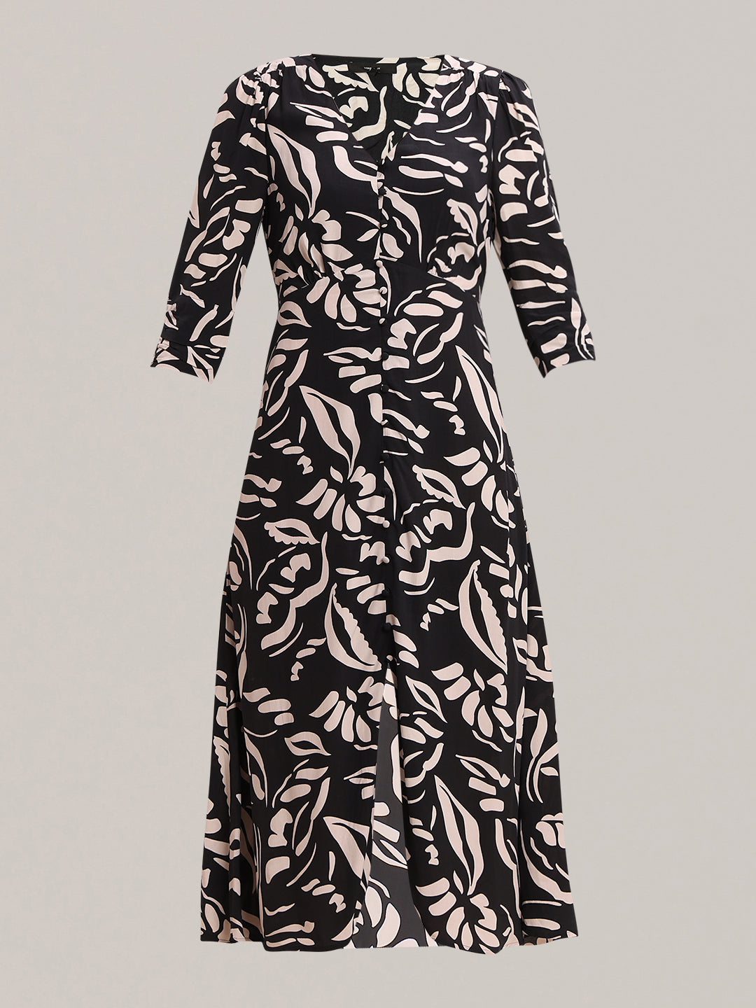 Black Printed Viscose Dress