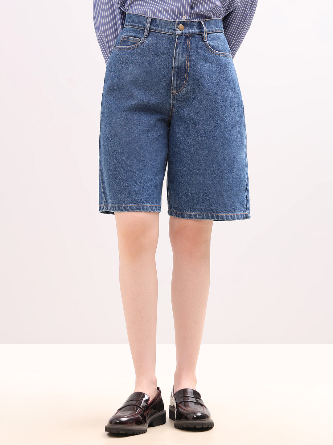 Blue Denim Shorts