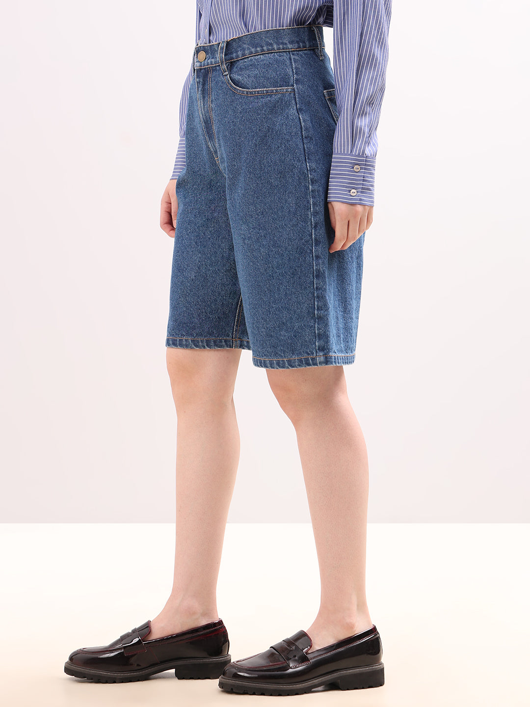 Blue Denim Shorts