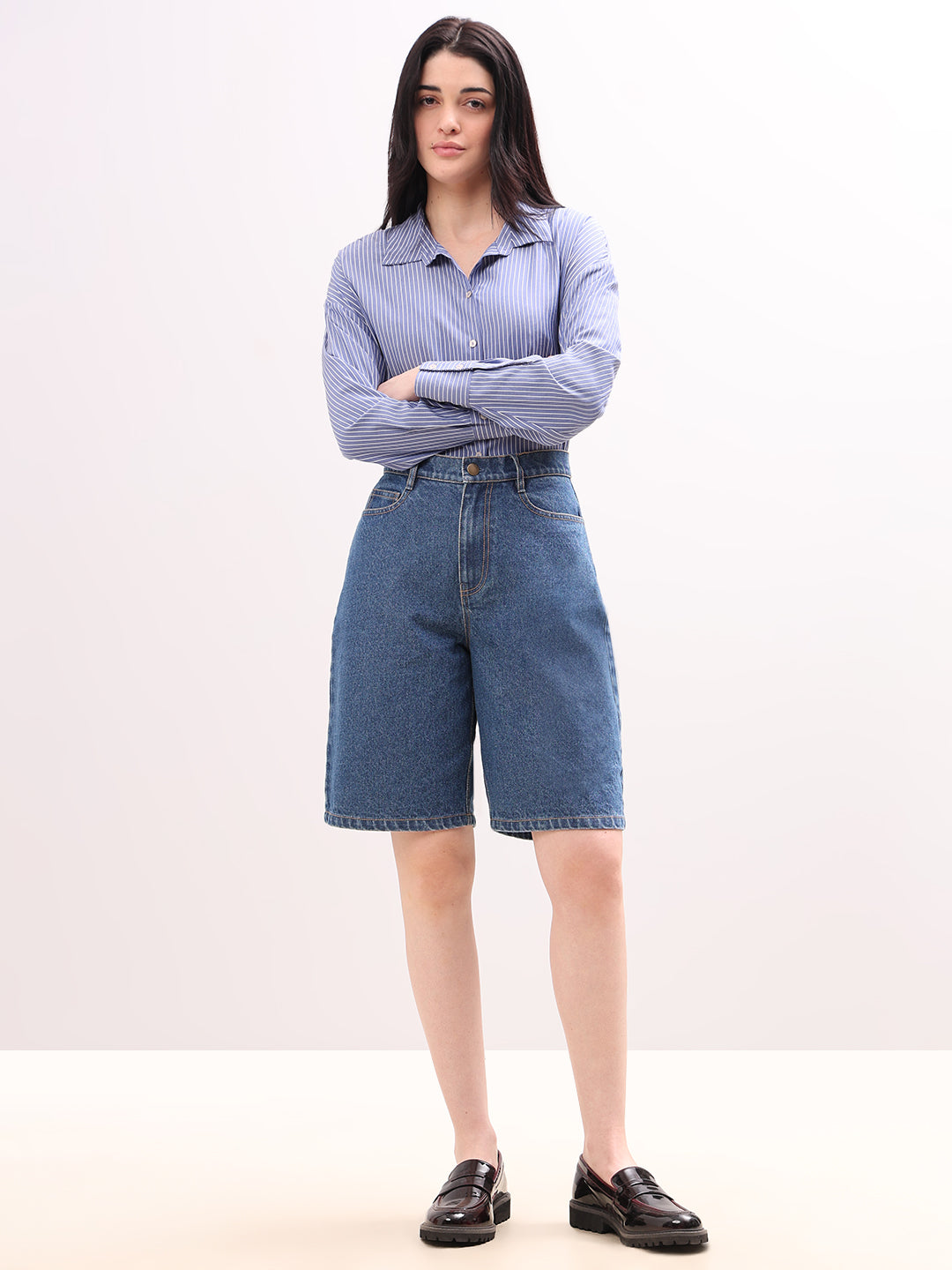 Blue Denim Shorts