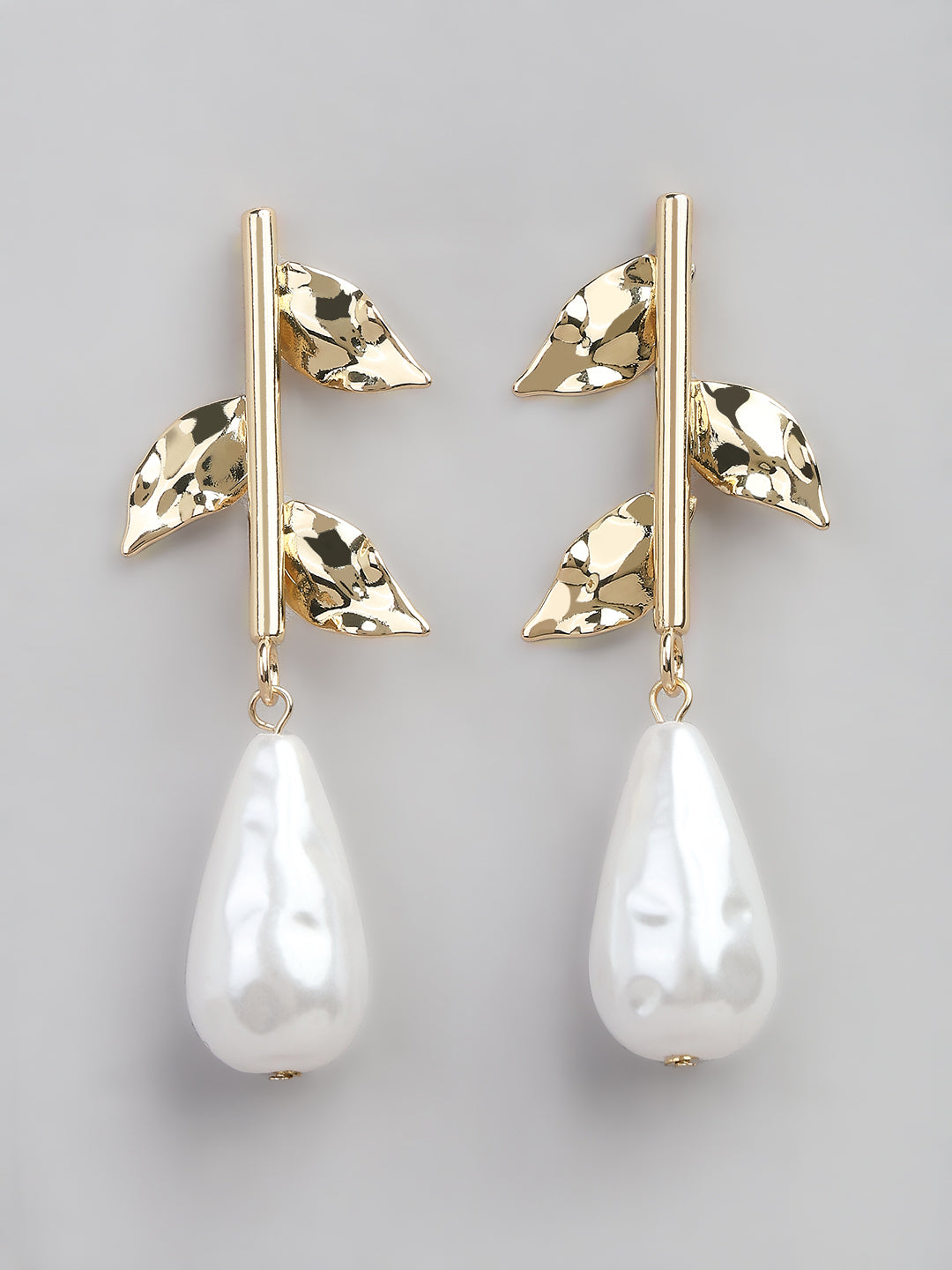Pearl Embellished Drop Earrings