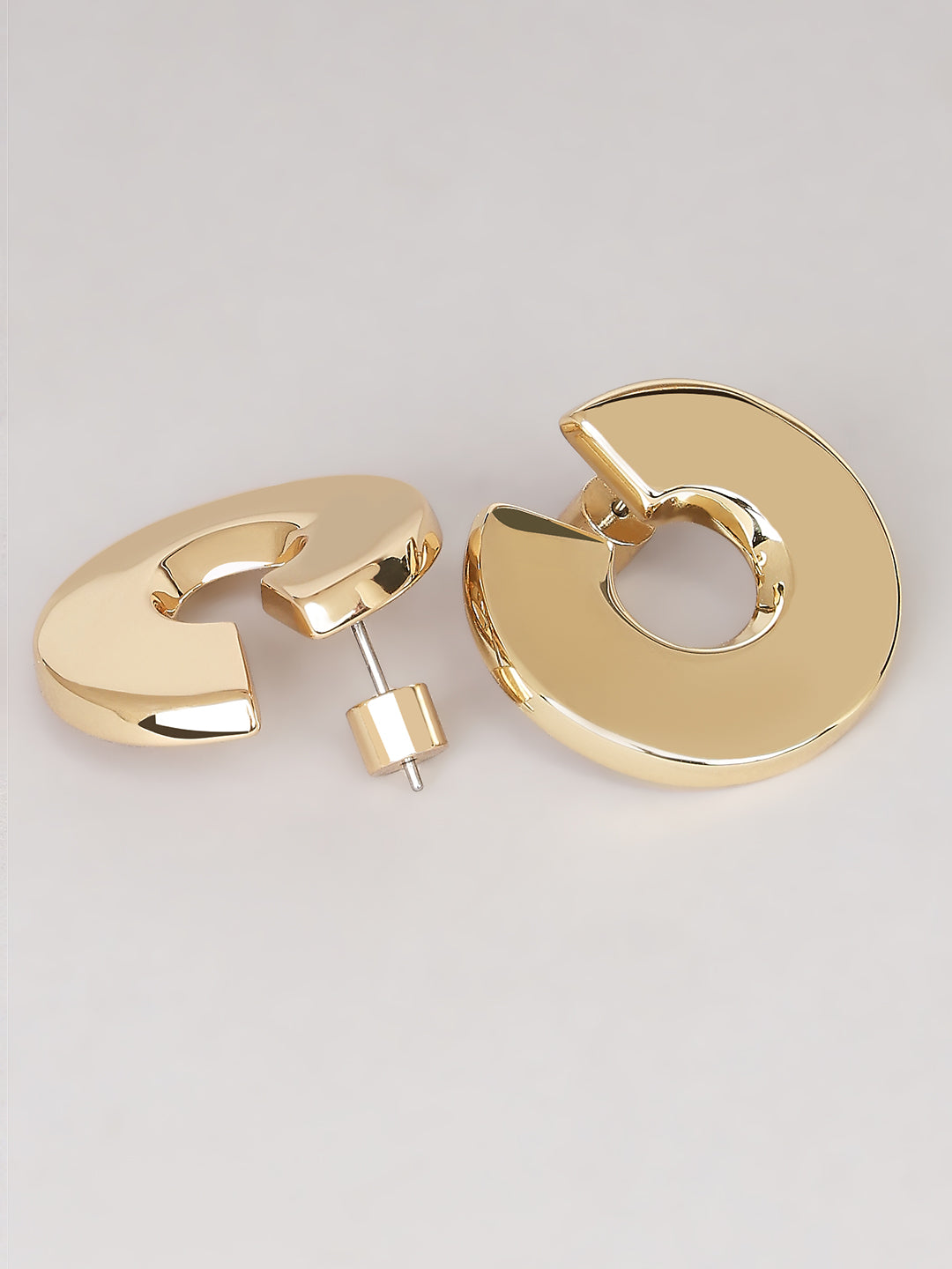 Golden Sculpted Studs
