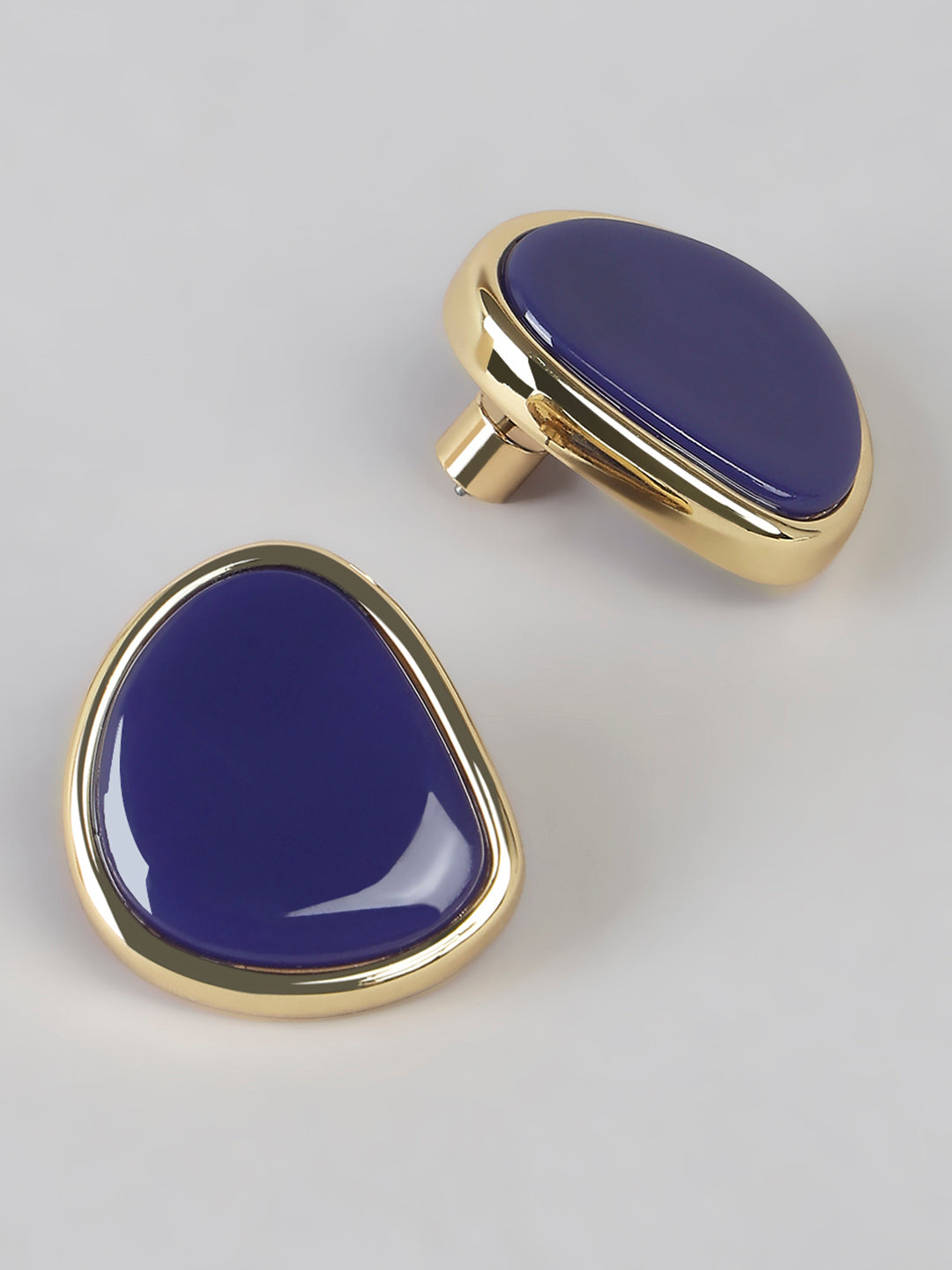 Navy Blue Stone Studs