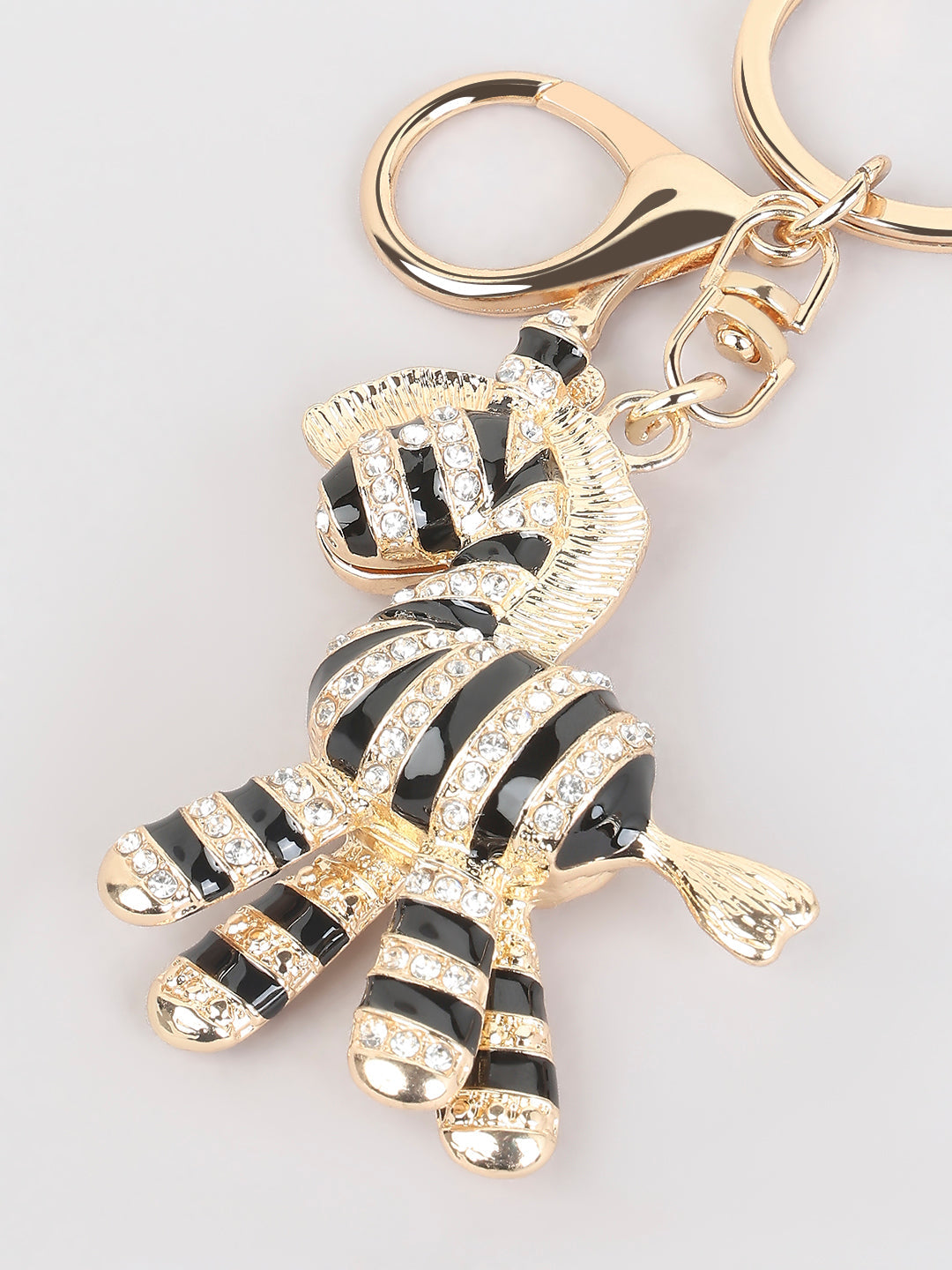 Zebra Embellished Bag Charm