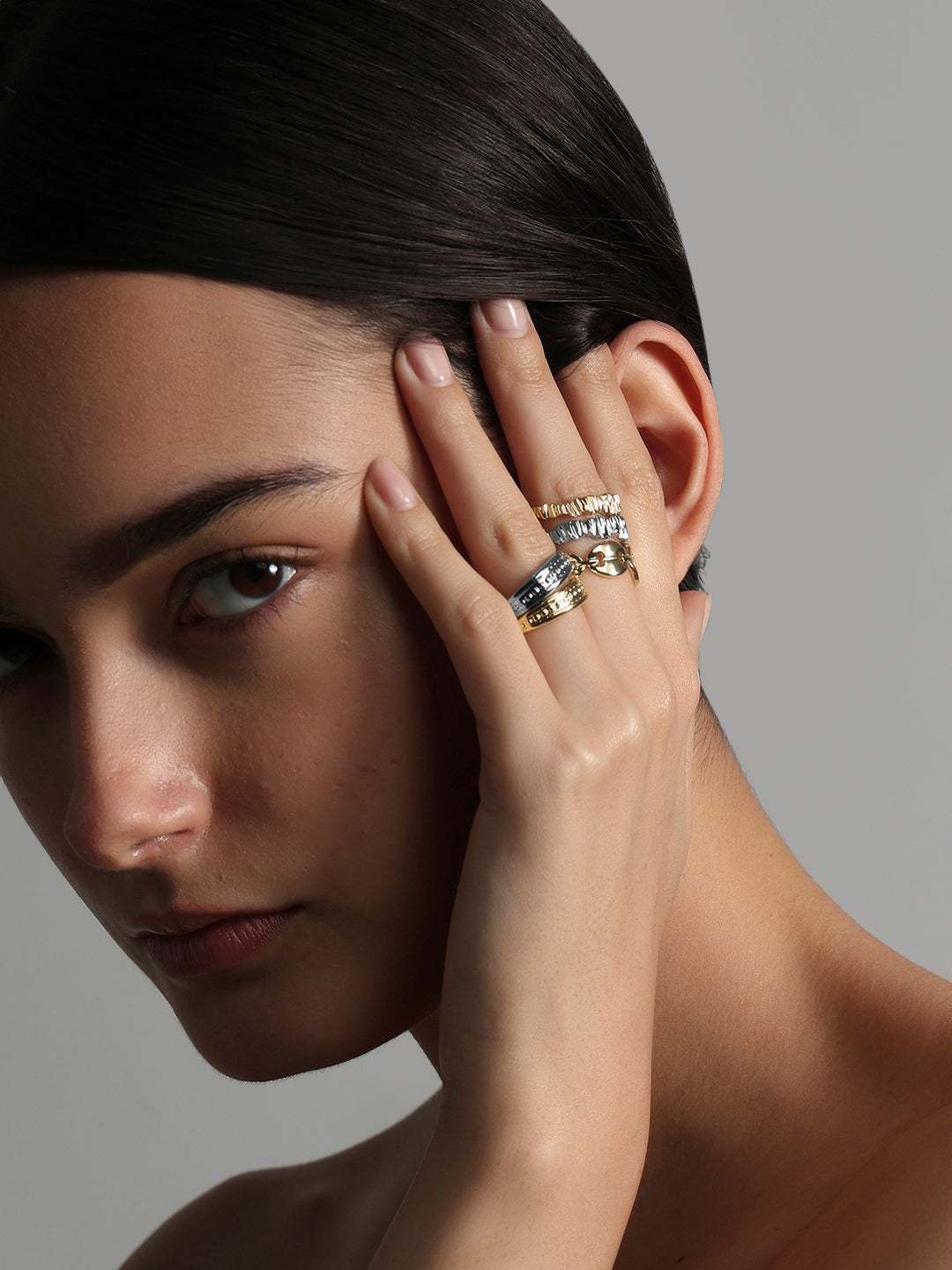 Gold & Silver Ring Set