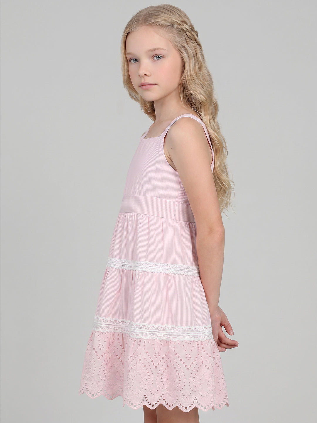 GIRLS Pink Lace Dress