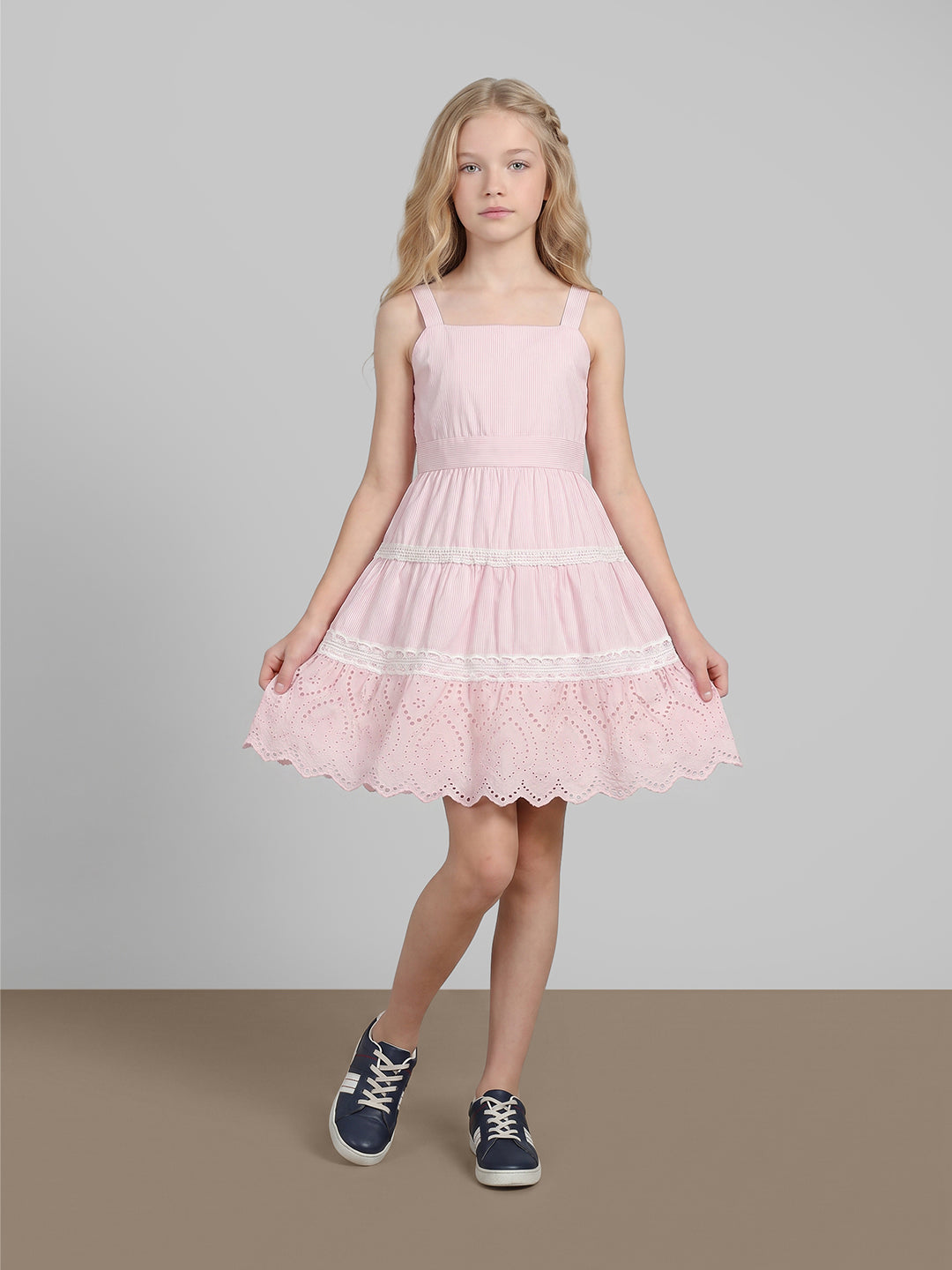 GIRLS Pink Lace Dress