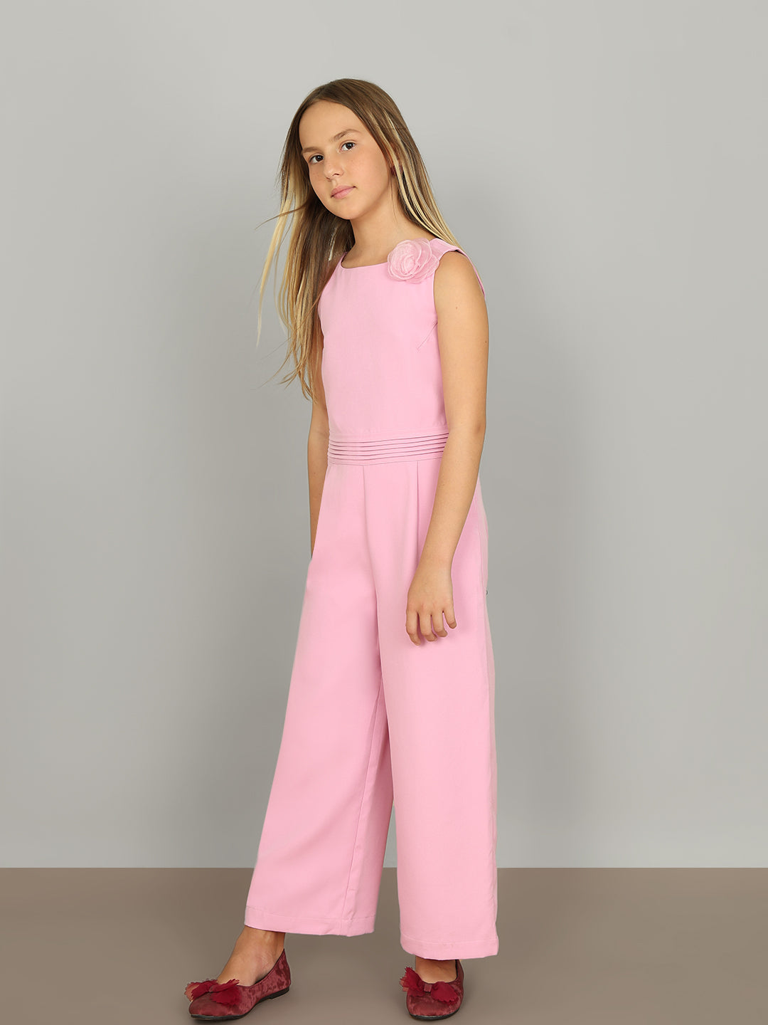 GIRL Pink Sleeveless Jumpsuit
