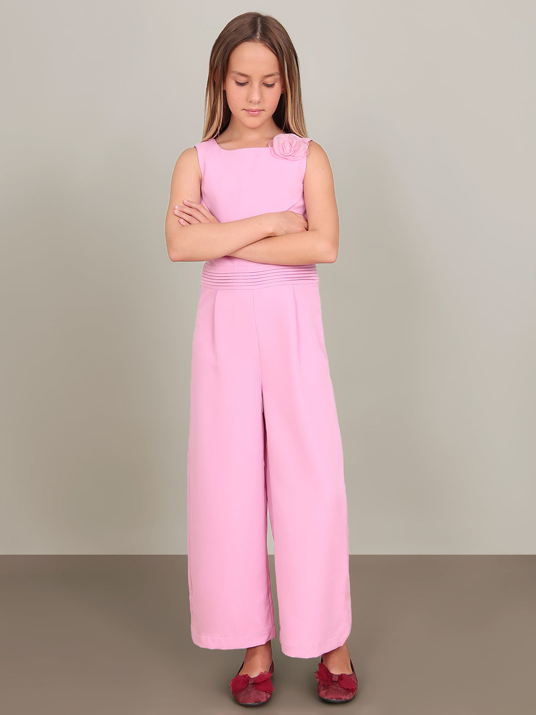 GIRL Pink Sleeveless Jumpsuit