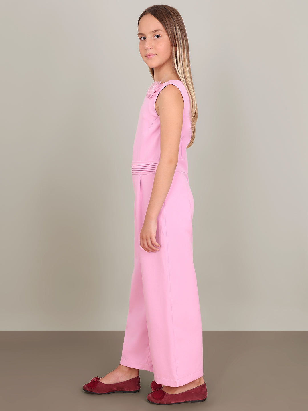 GIRL Pink Sleeveless Jumpsuit