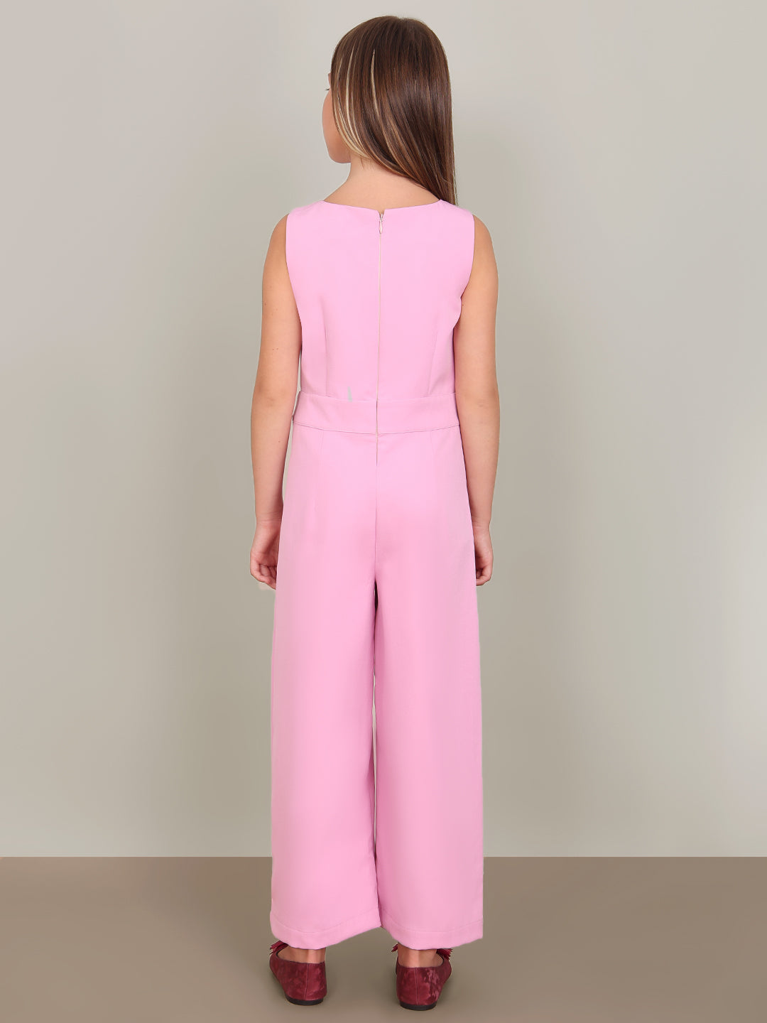 GIRL Pink Sleeveless Jumpsuit