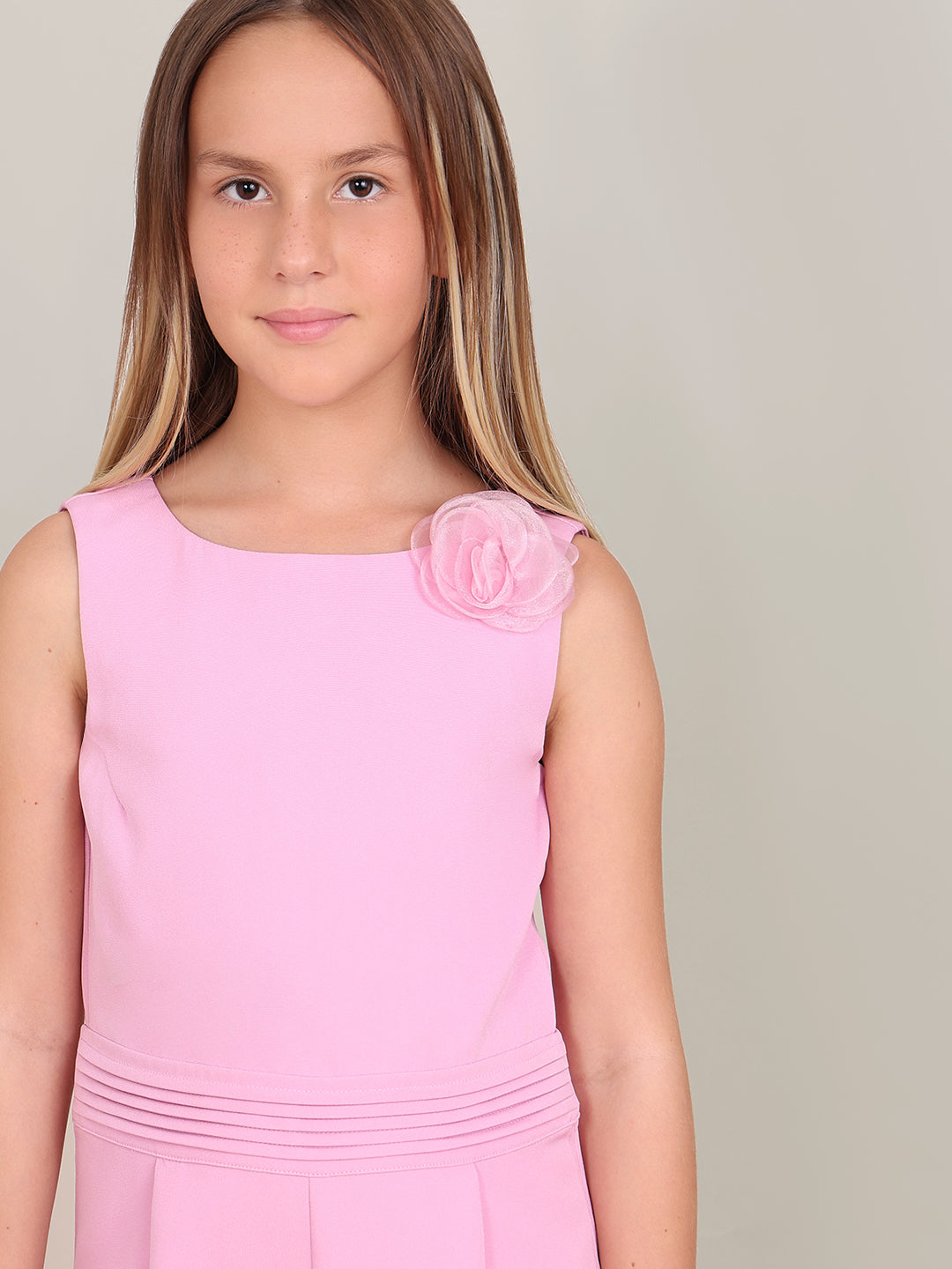 GIRL Pink Sleeveless Jumpsuit