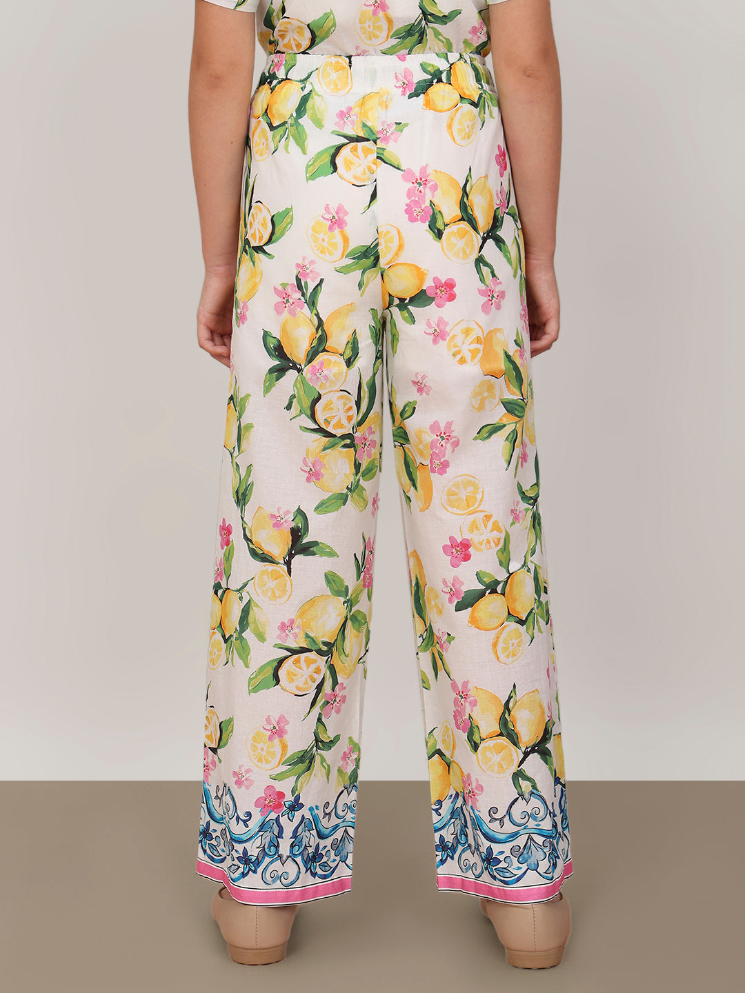 GIRL Lemon Floral Print Pants