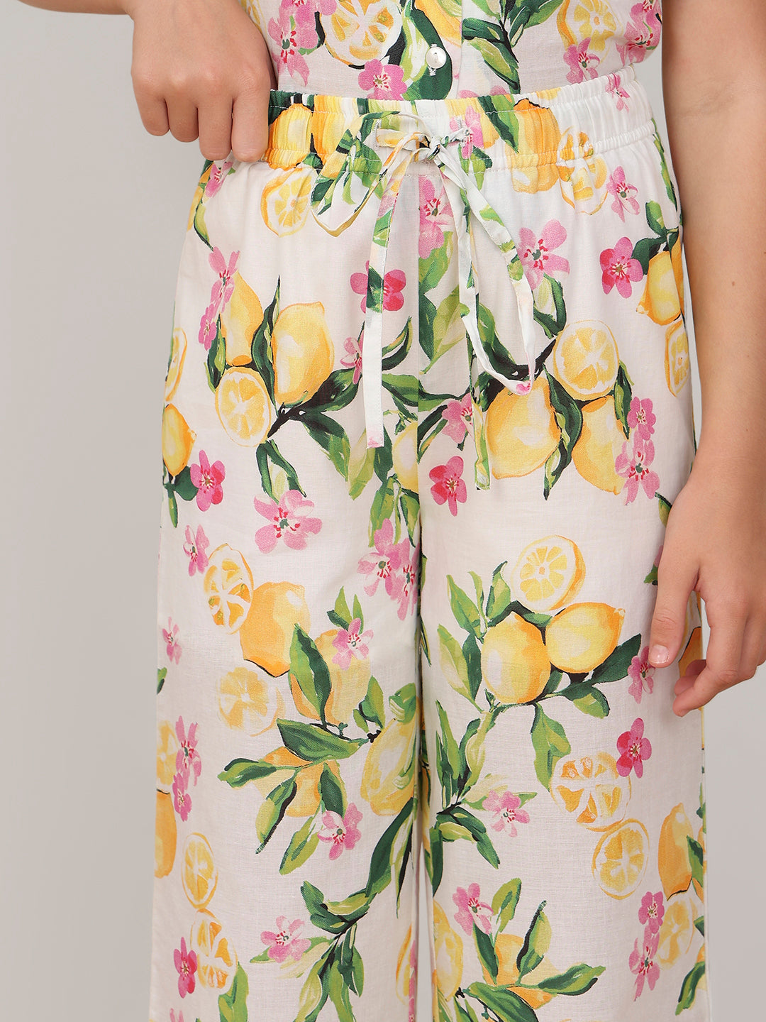 GIRL Lemon Floral Print Pants