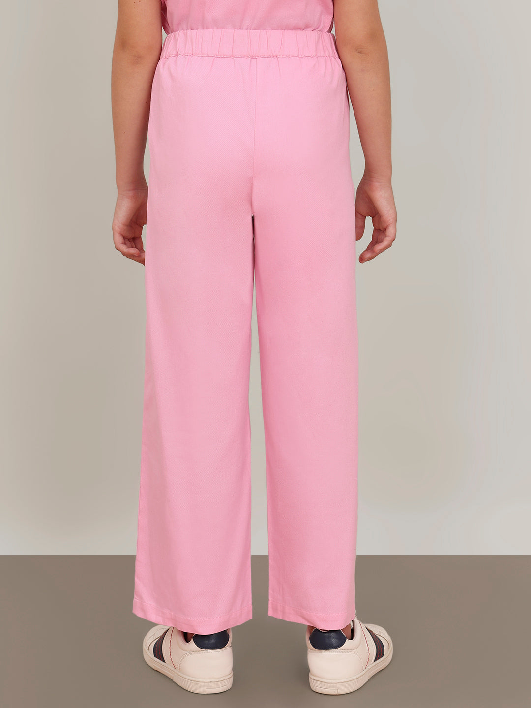 GIRL Pink Patch Detail Pants