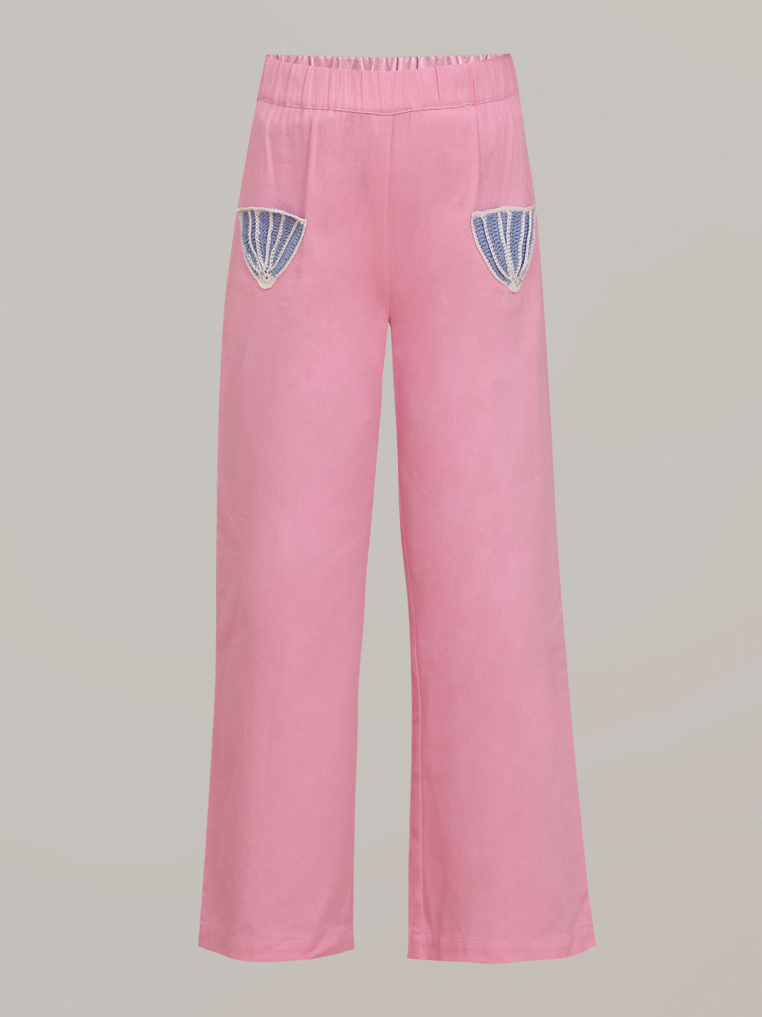 GIRL Pink Patch Detail Pants
