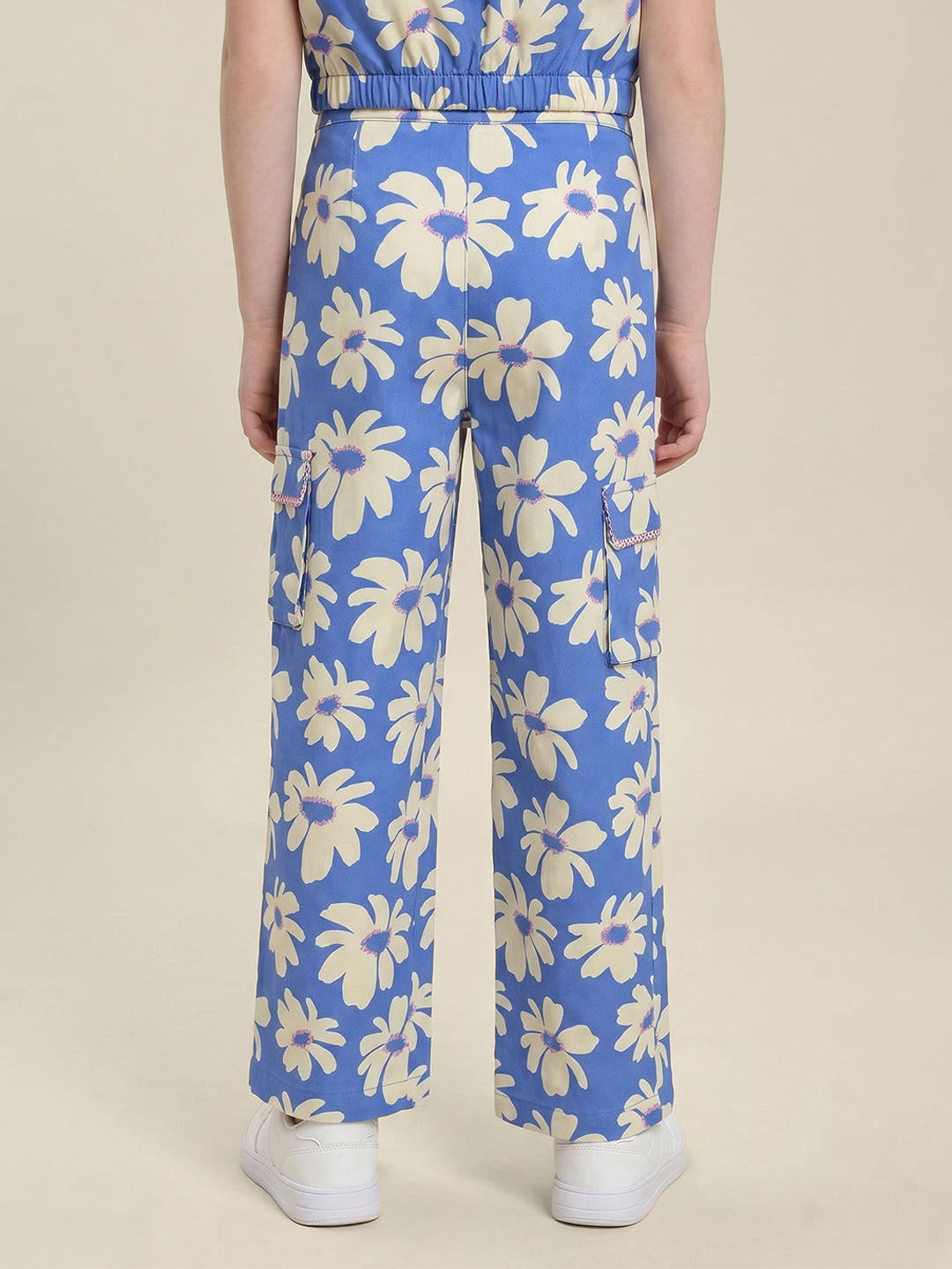 GIRLS Blue Floral Pants