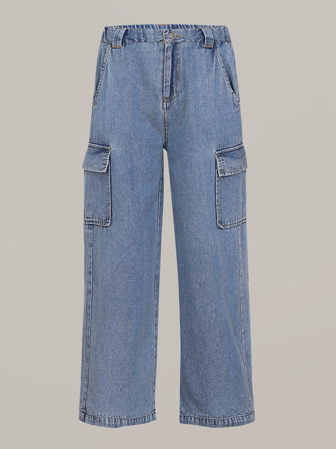GIRL Blue Denim Cargo Pants