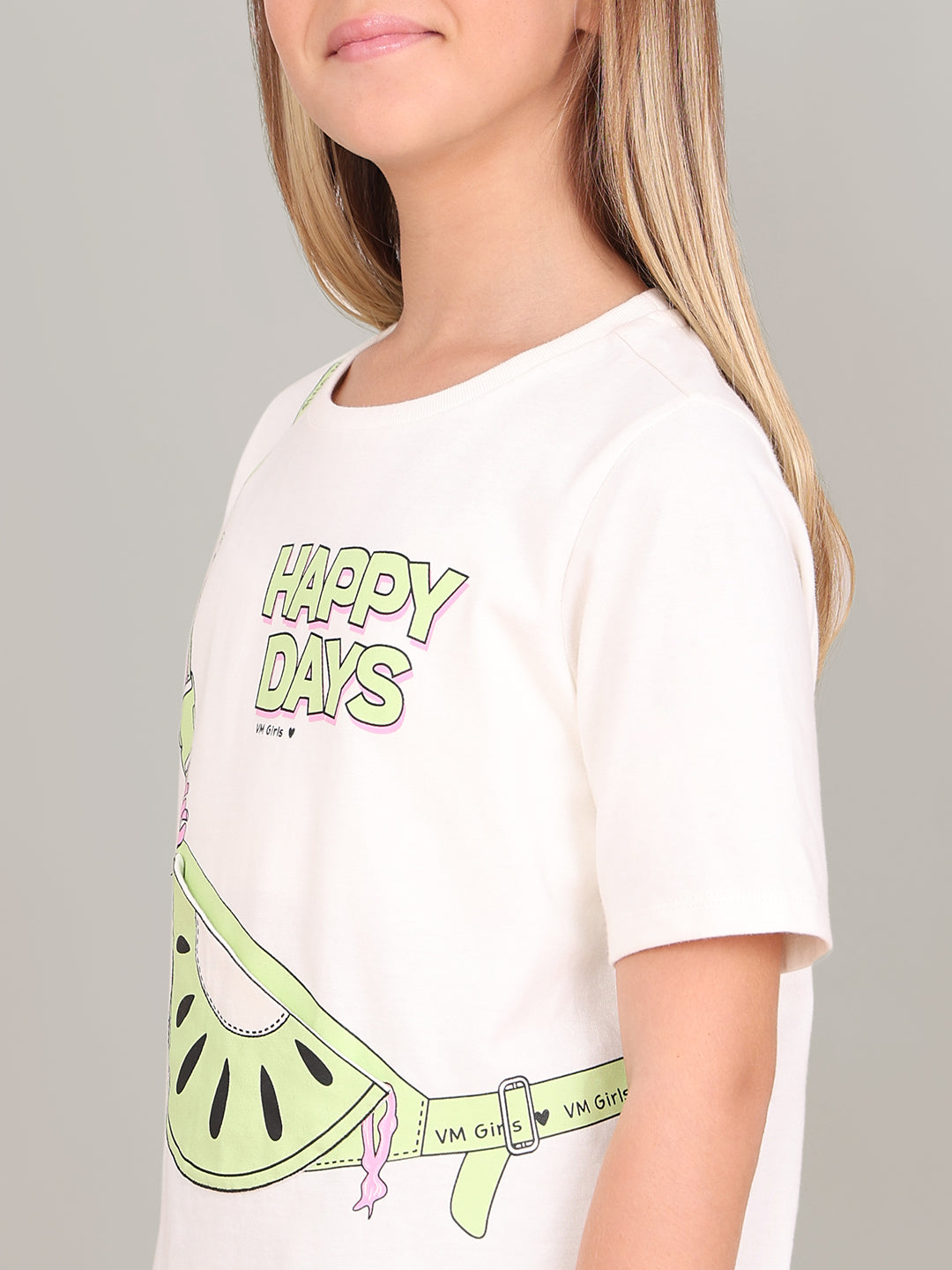 GIRL Cotton Printed T-shirt