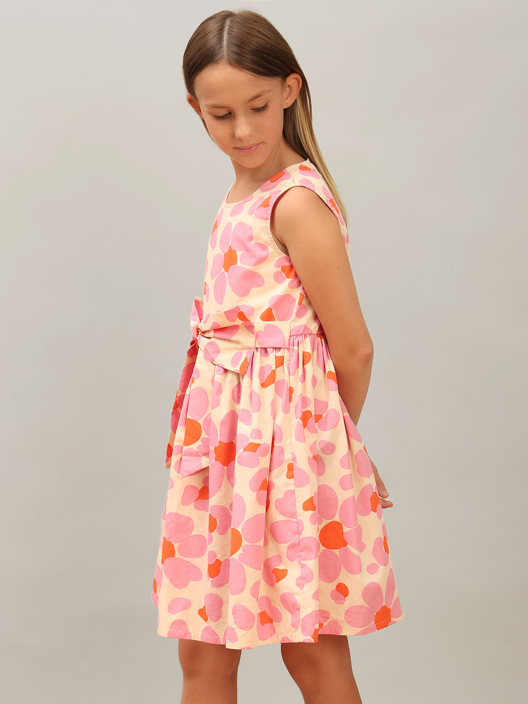 GIRL Printed Cotton Dress