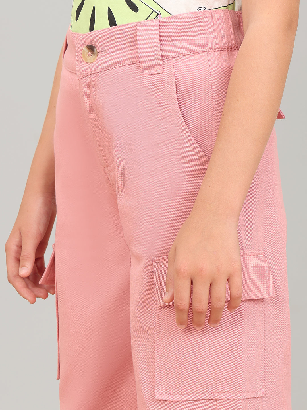 GIRL Mid Rise Wide Leg Cargo Pants