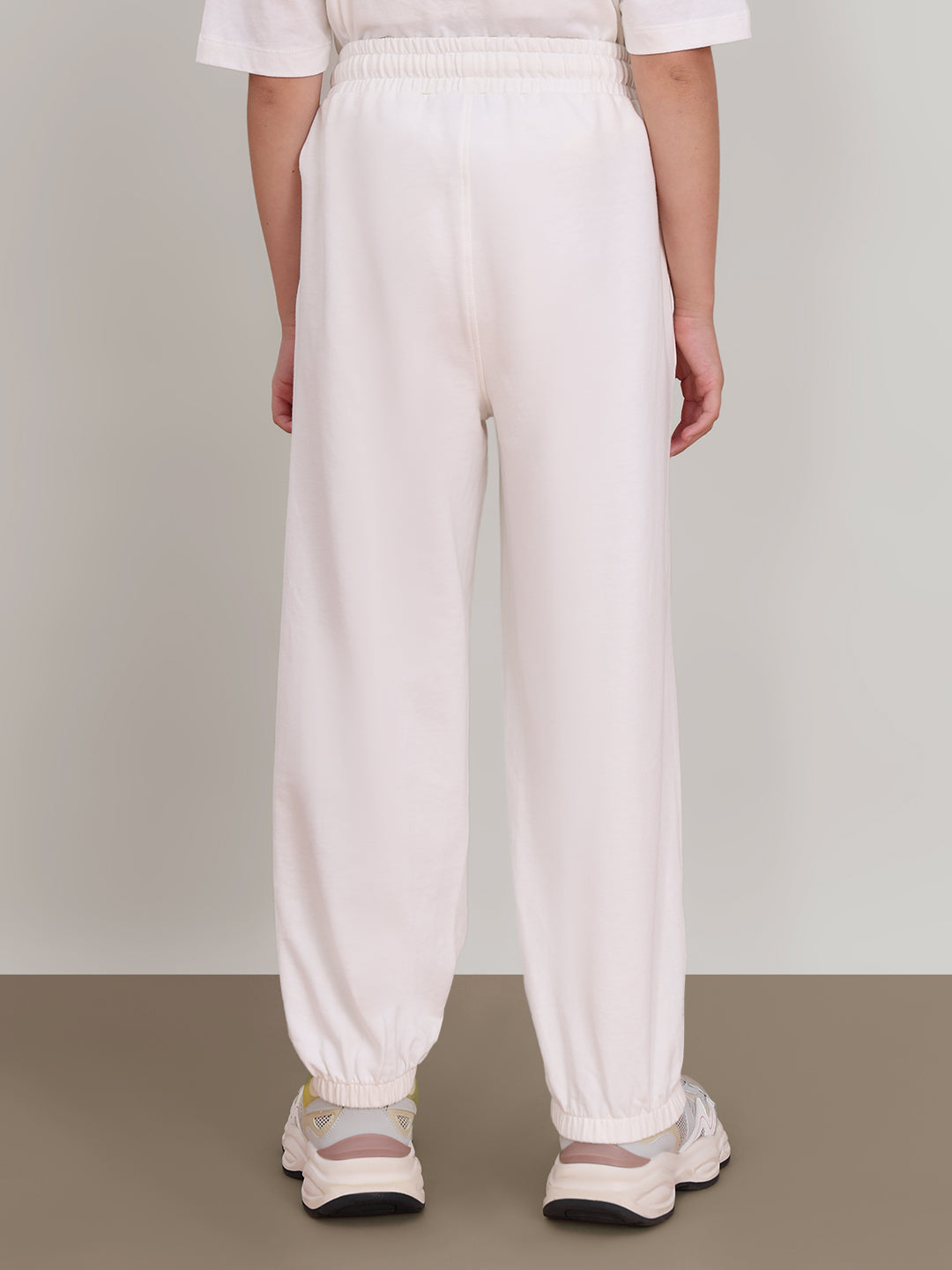 GIRL White Printed Lounge Pants