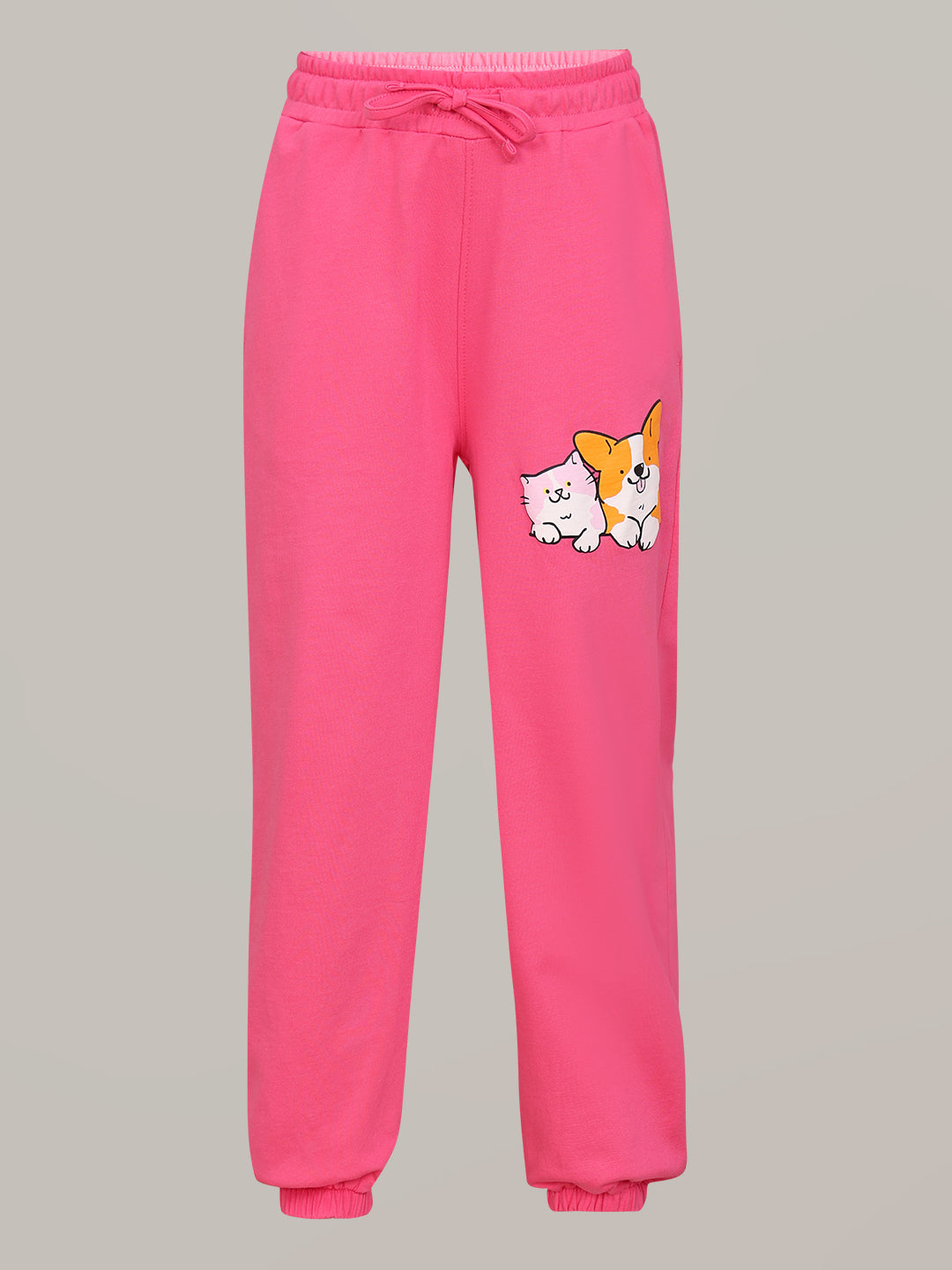 GIRL Pink Cotton Lounge Pants