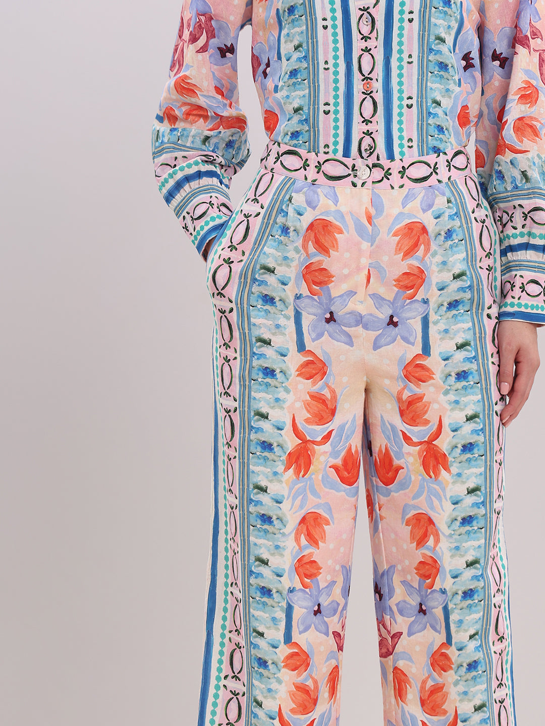 Multi-Colour Printed Pants