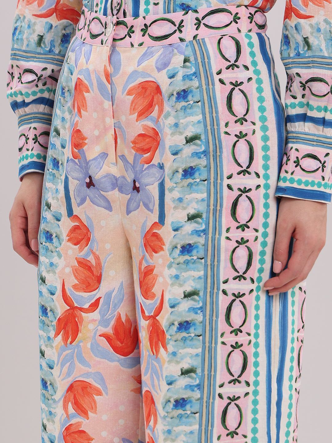 Multi-Colour Printed Pants