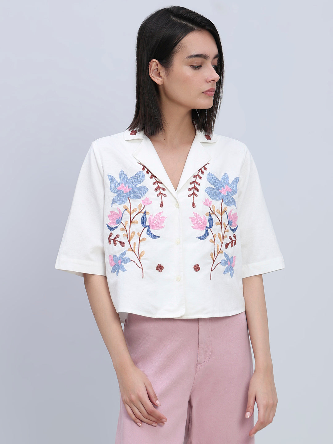 Floral Short Sleeves Shirt