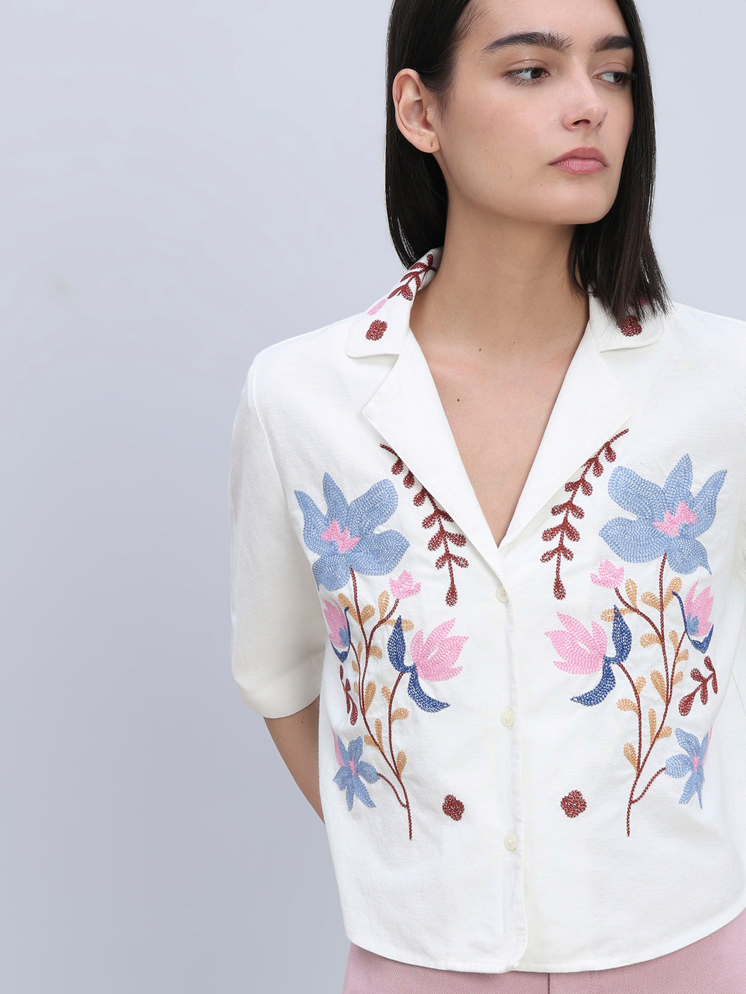 Floral Short Sleeves Shirt