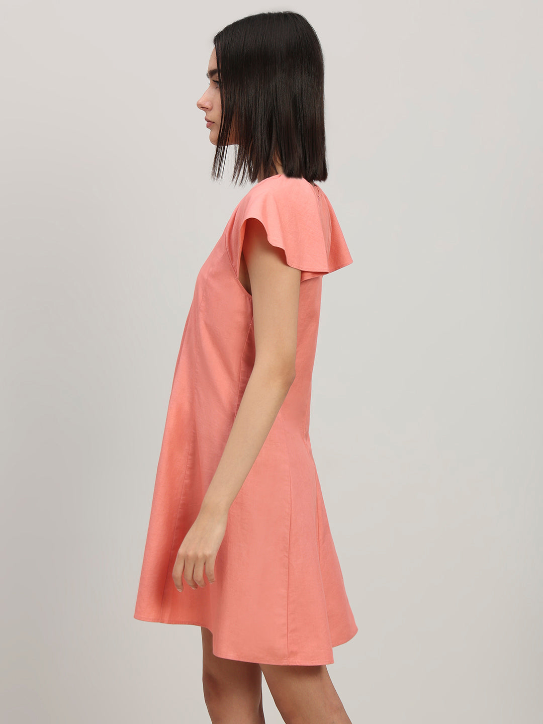 V-Neck Fit & Flare Dress