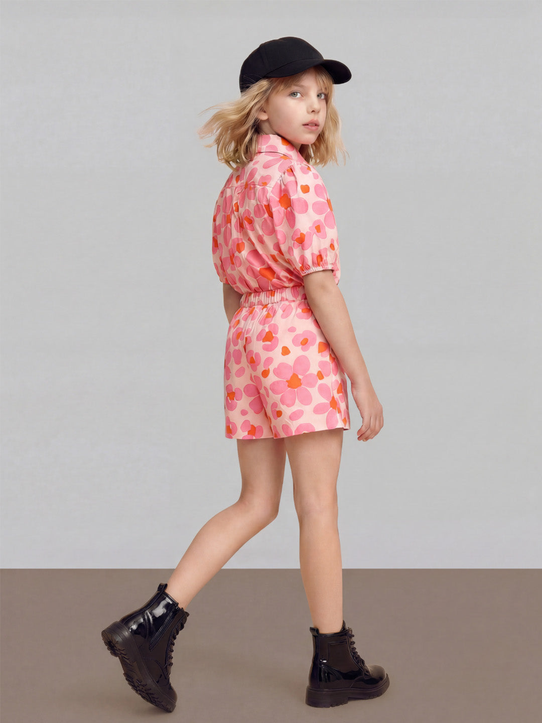 GIRLS Floral Cotton Shorts