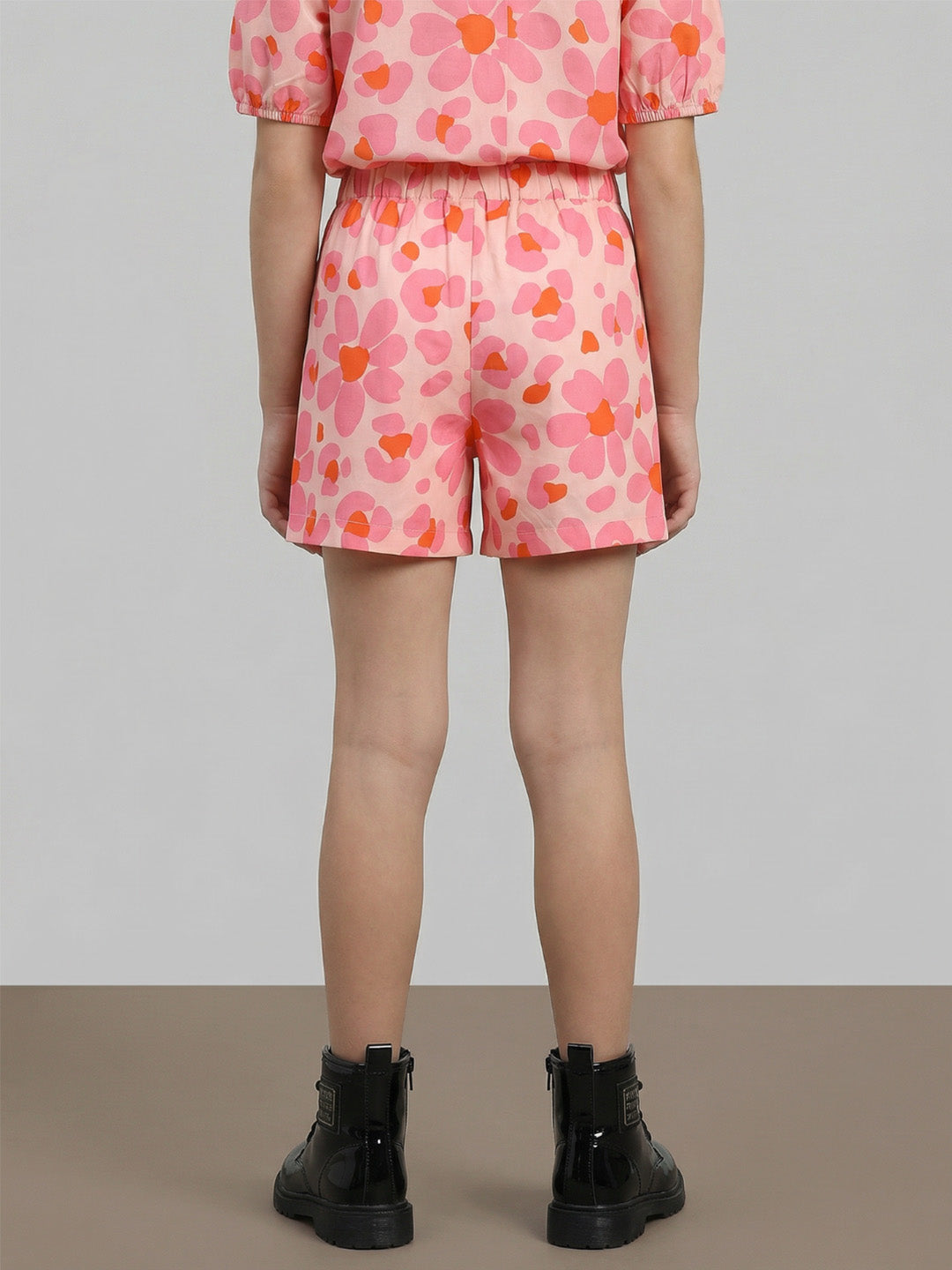 GIRLS Floral Cotton Shorts