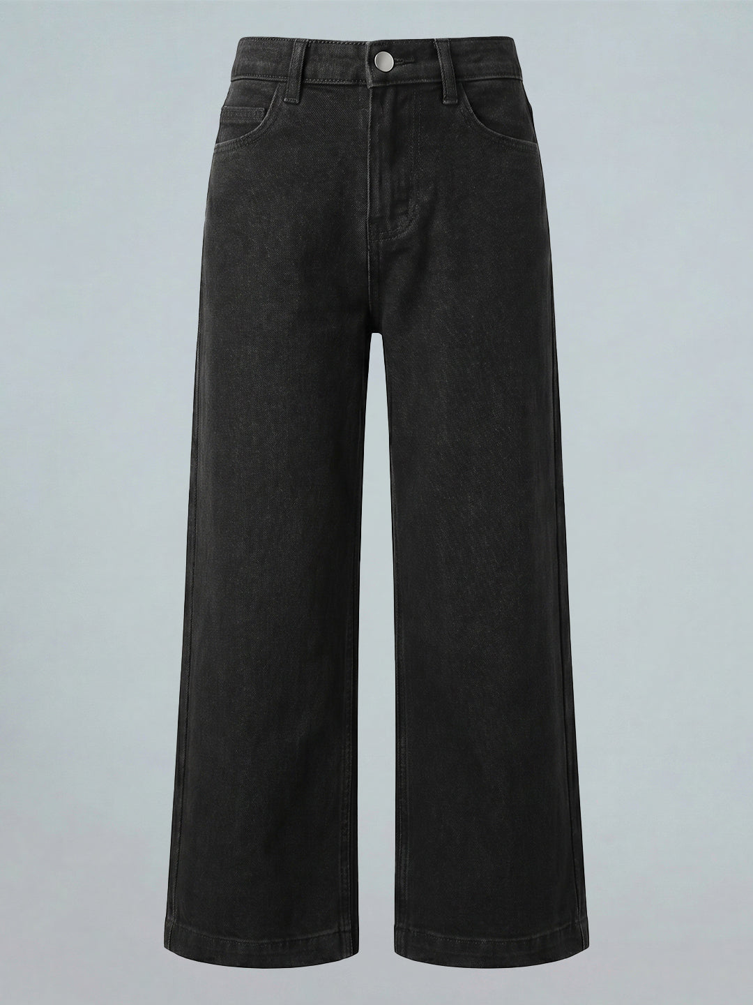 GIRLS Black Wide Leg Jeans
