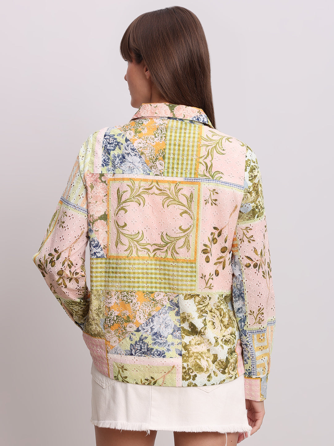 Patchwork Printed Shirt