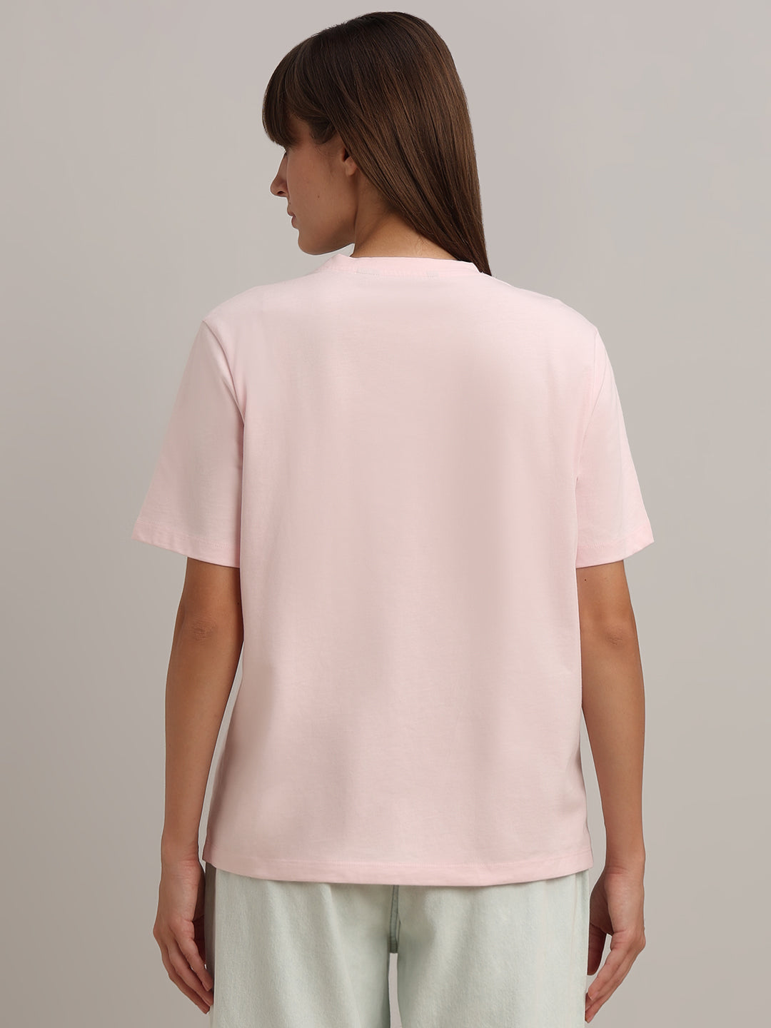 Pink Graphic Print T-shirt