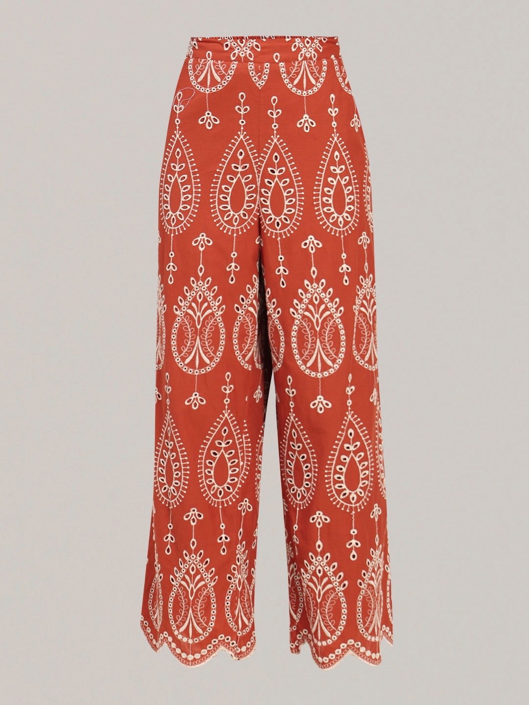 Rust High Rise Pants