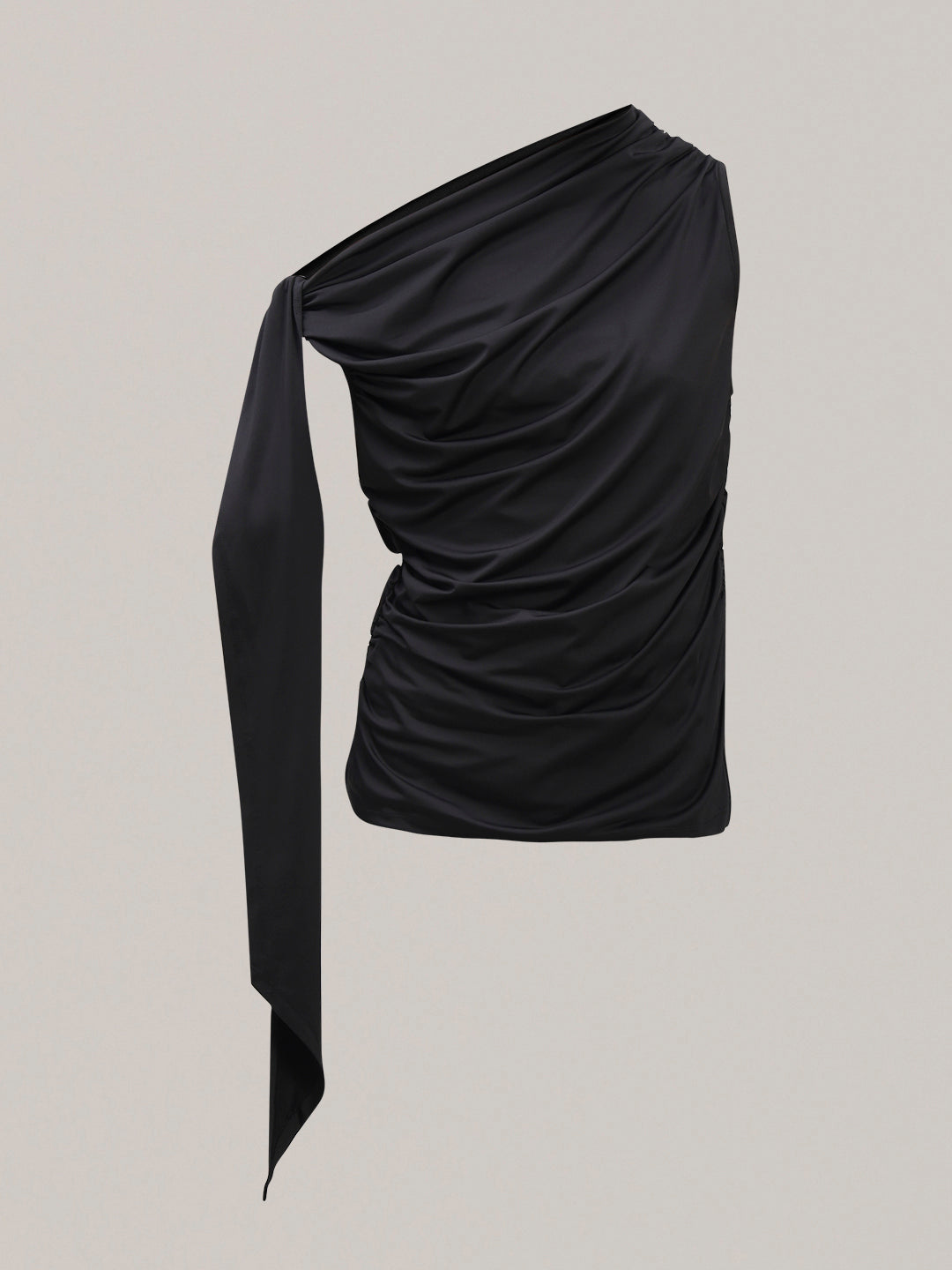 Ruched One Shoulder Top